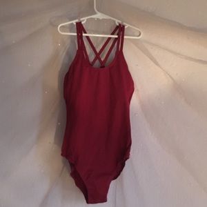 Strappy back dance leotard